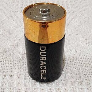 Vintage Avon SUPER CHARGE DURACELL BATTERY Empty Collectible Bottle Decor